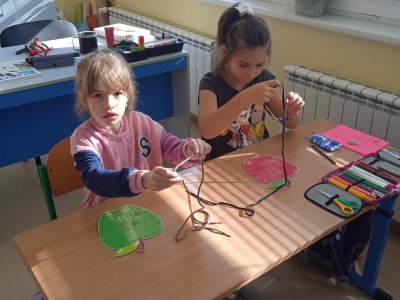 Písmenko E a grafomotorické kolečko