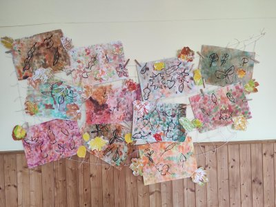 Podzim hraje barvami - VV ( kombinace technik)