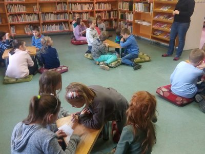 Naše únorová návštěva knihovny