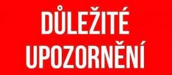 Důležité upozornění - e-mailová komunikace