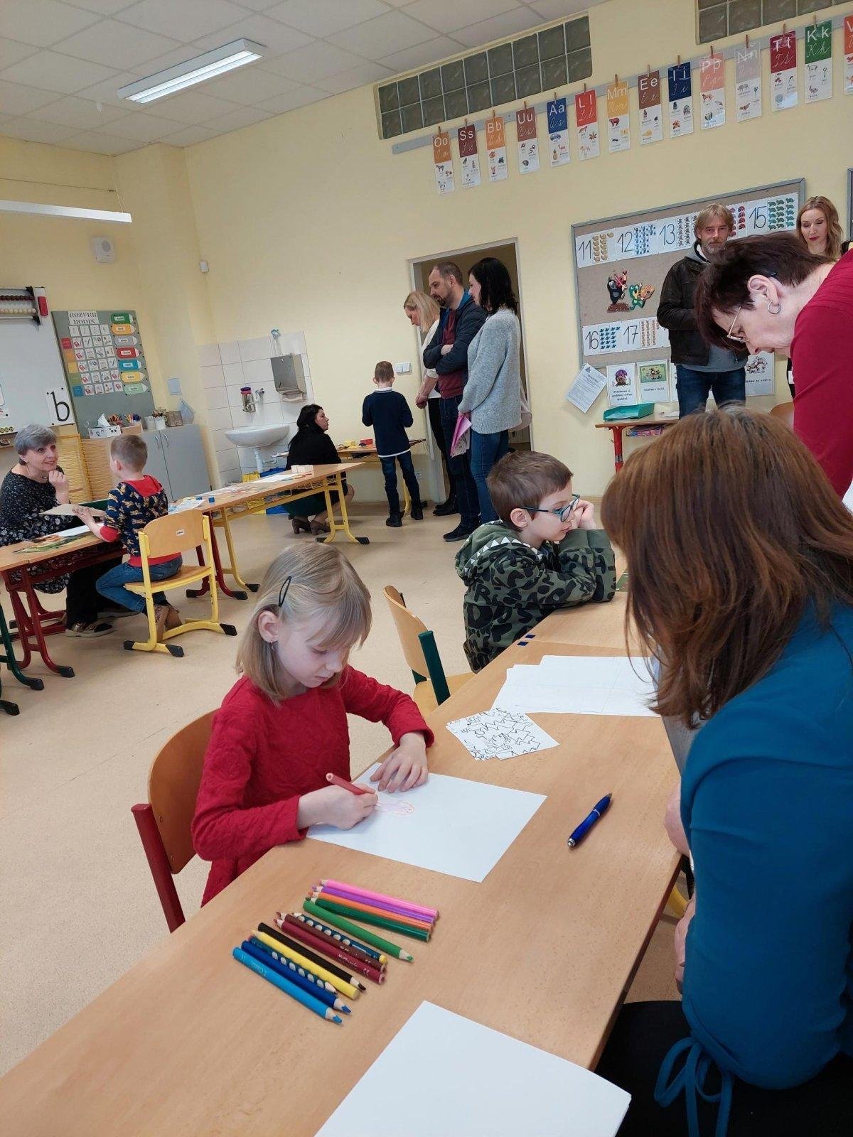 Střípky ze zápisu do 1. třídy na Jubilejním parku