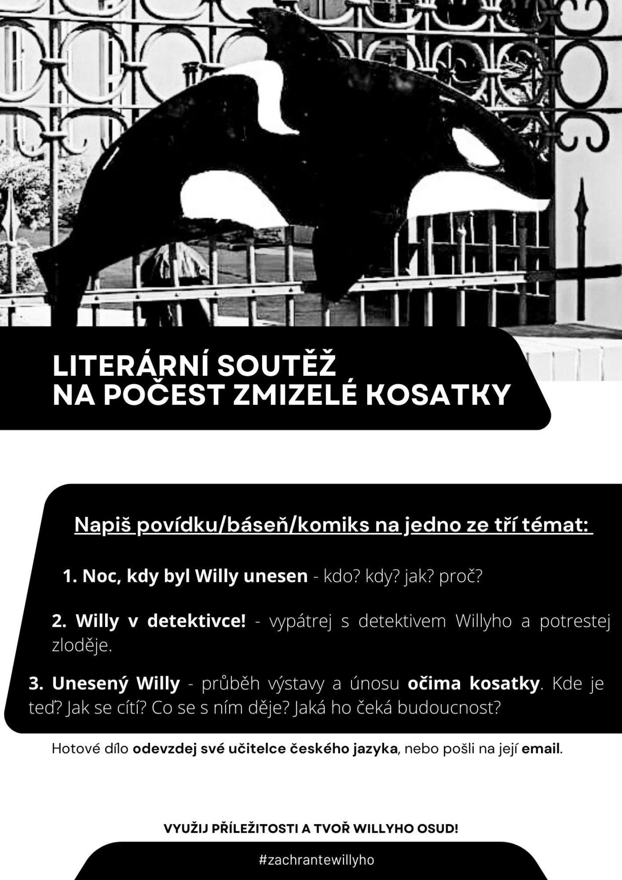 Pozor, pozor - vyhlašujeme novou literární soutěž