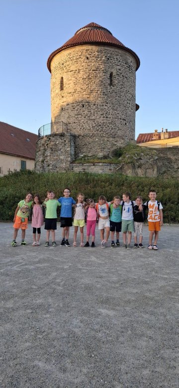 Spaní ve škole zvládla 1.A na výbornou.