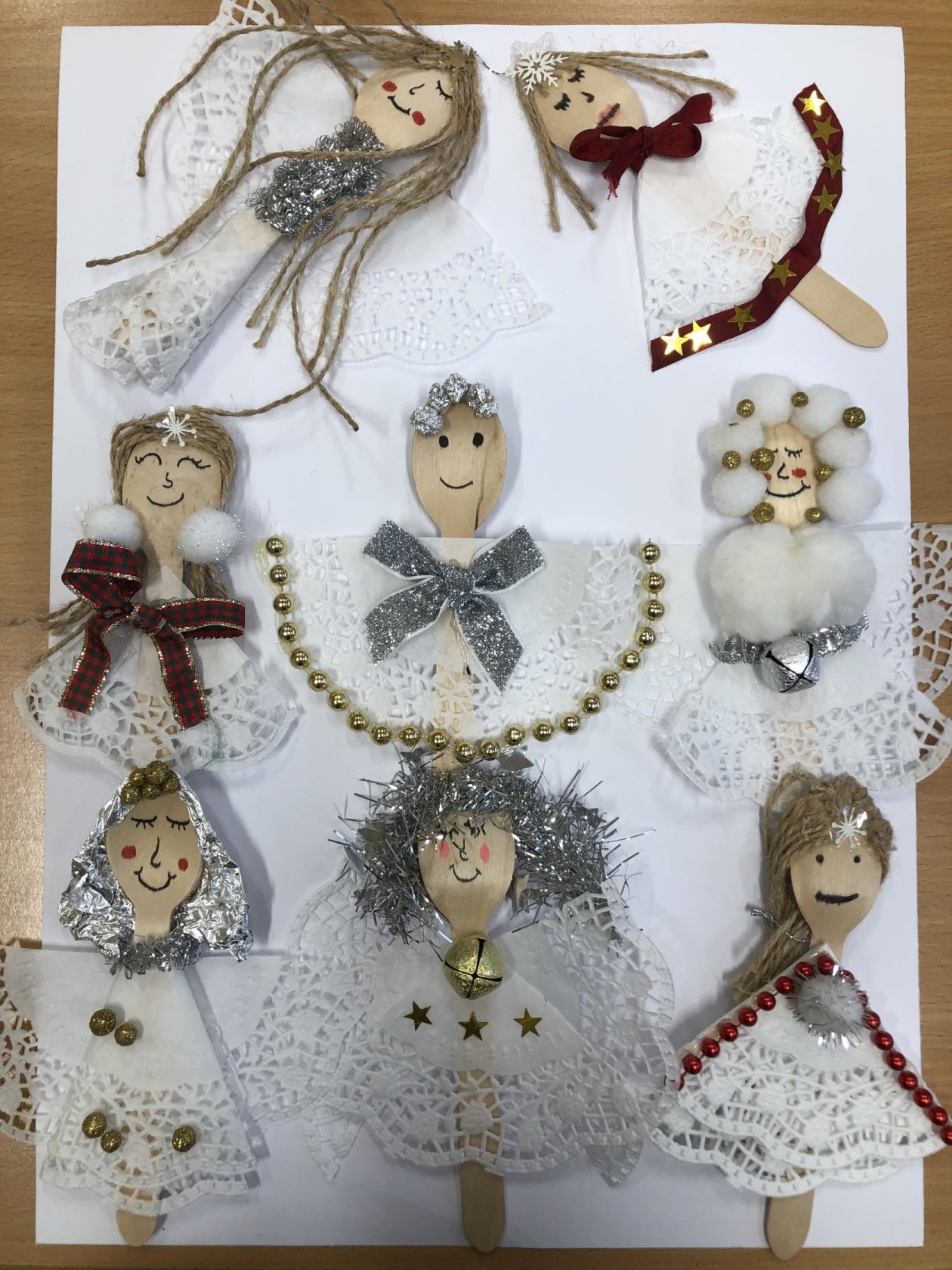 Andělské vánoční tvoření v 5. B