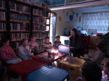 Beseda v knihovně na téma Mikuláš - 2. A