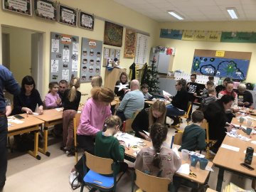 Vánoční tvoření 2. A s rodiči