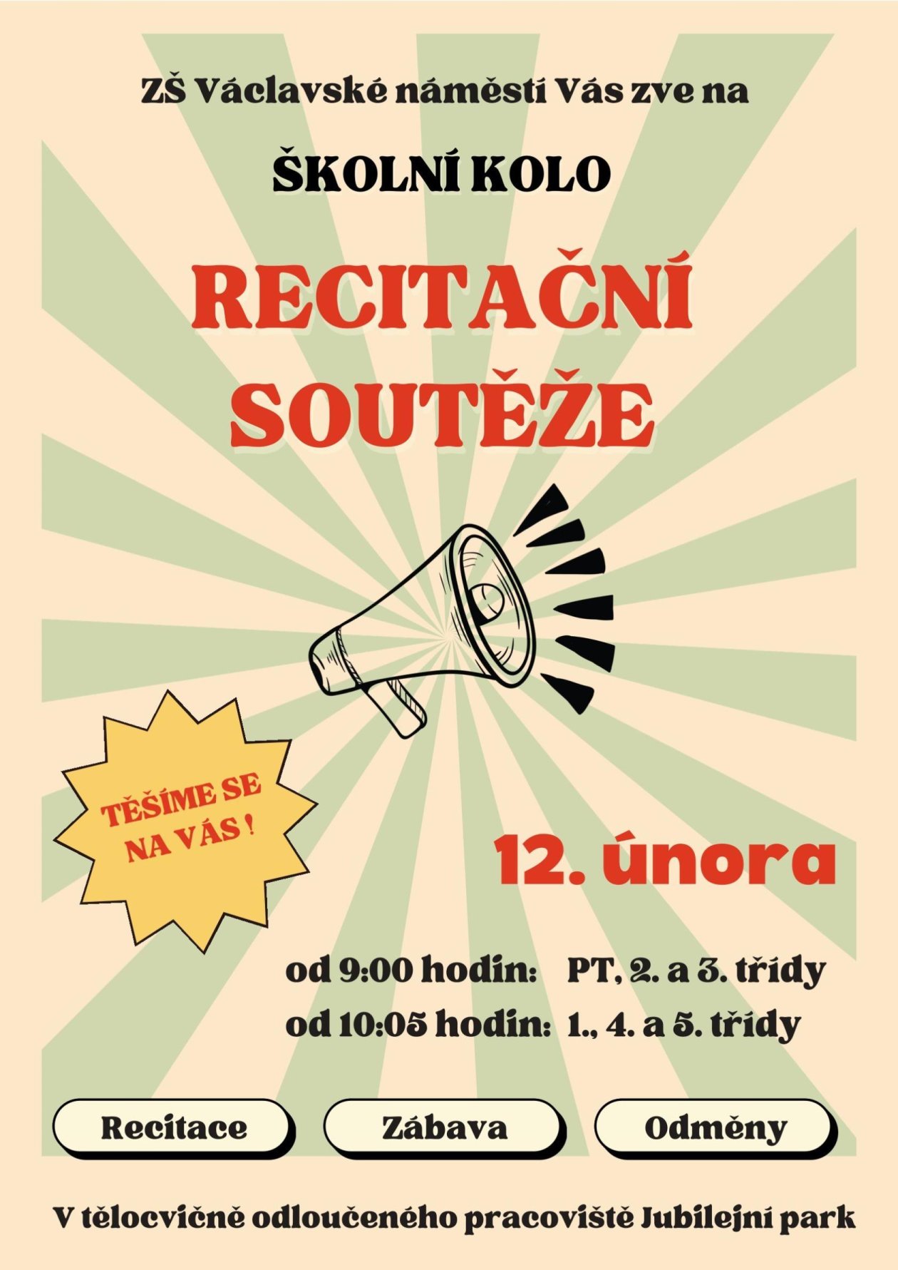 Recitační soutěž se blíží