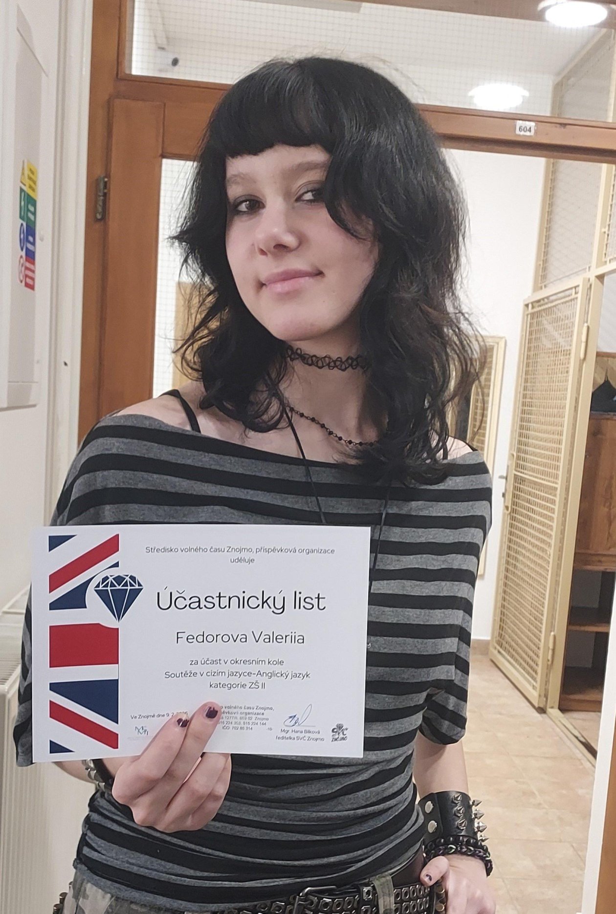 Okresní kolo soutěže v anglickém jazyce