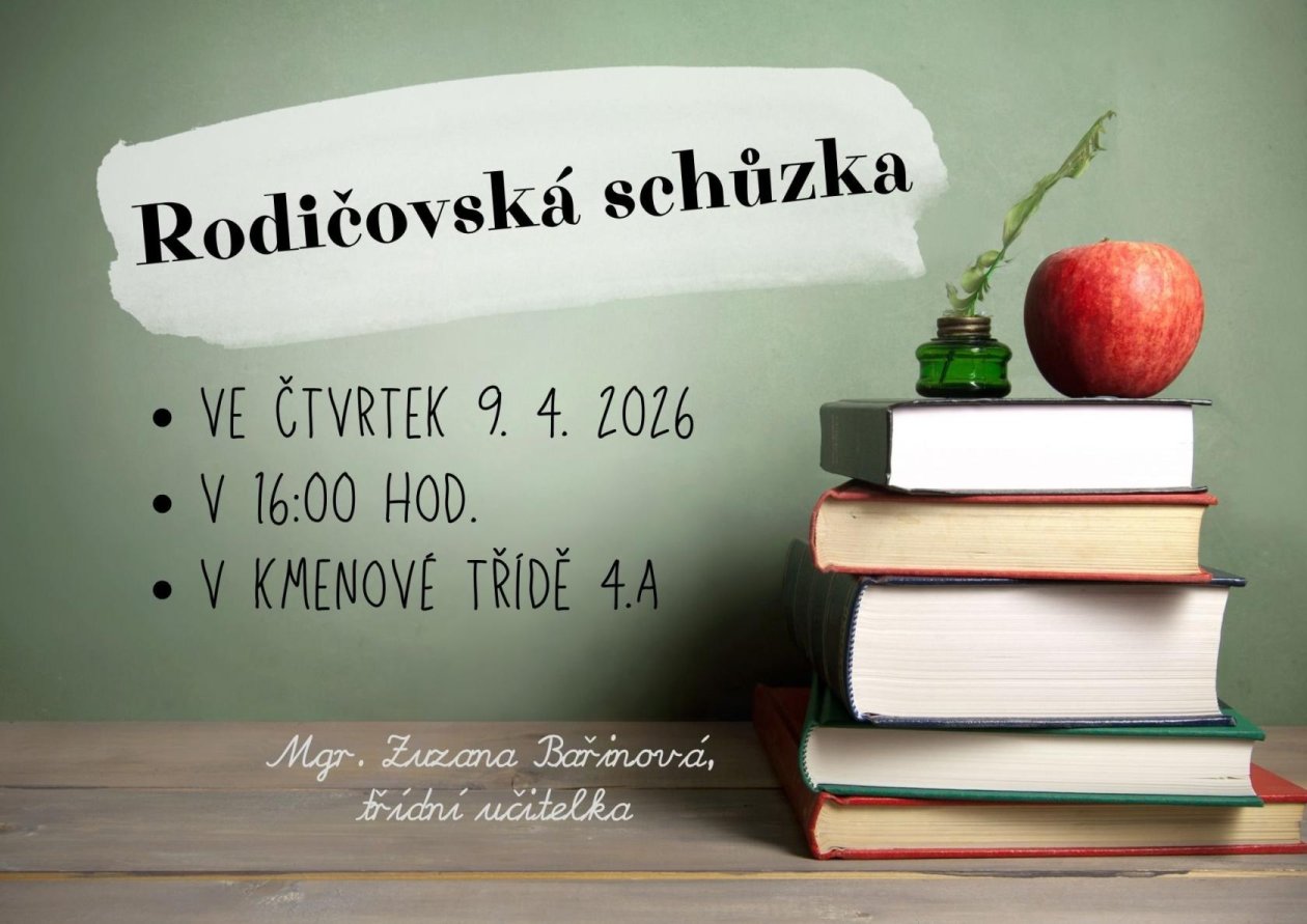 Rodičovská schůzka - 9. 4. 2026