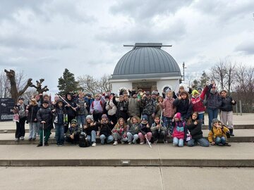 Třetí ročníky v planetáriu v Brně