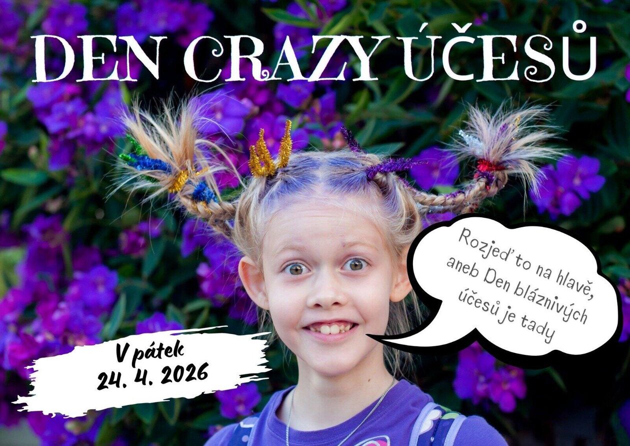 Den crazy účesů