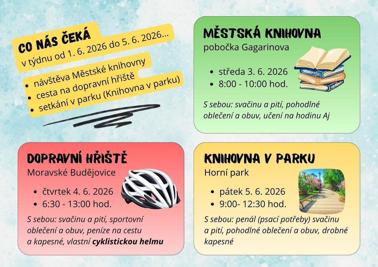 Co nás čeká ve dnech 3.-5. 6. 2026