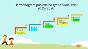 Informace k poslednímu týdnu výuky (22. 6. 2026 - 26. 6.2026)