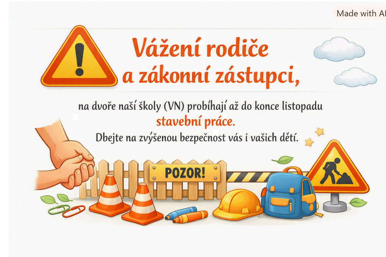 Upozornění na stavební práce