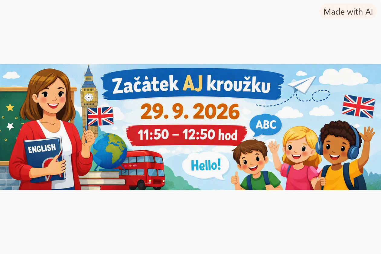 Zahájení činnosti kroužku AJ od 29.9.2026